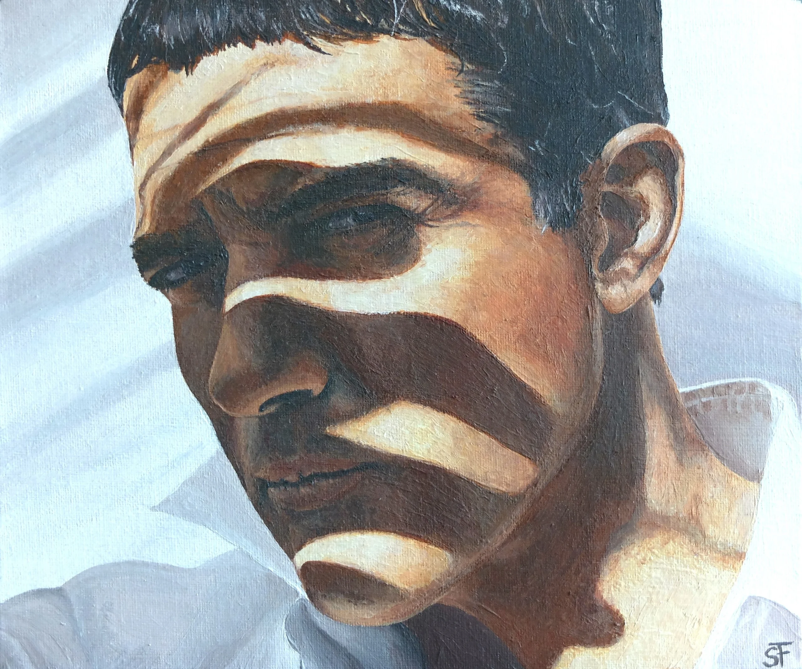 Portrait-Antonio-Banderas-Acryl